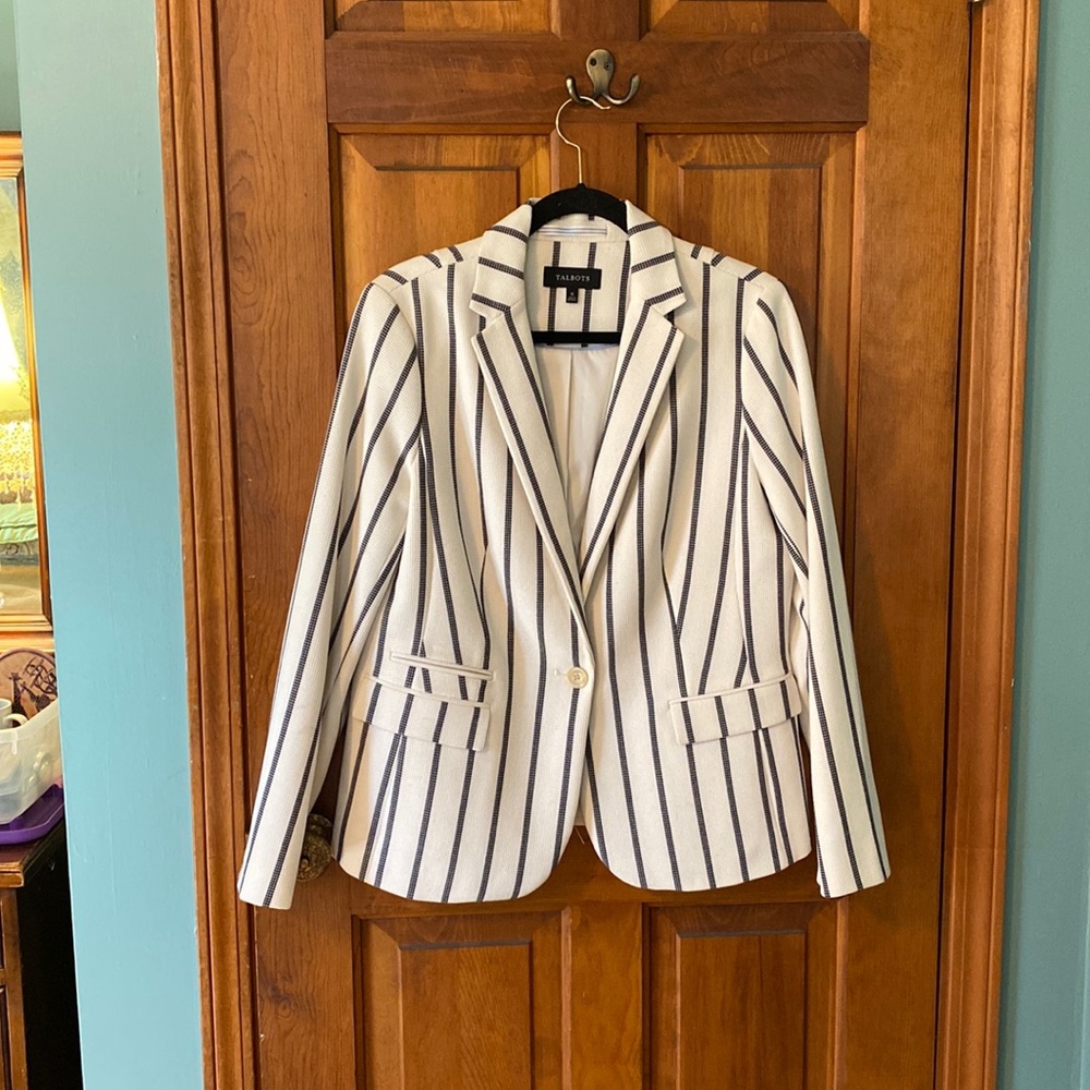 Beautiful Talbots Striped Blazer